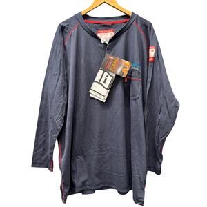 Portwest FR T-Shirt Mens 4XL Long Sleeve Cotton Bizflame FR01 OMEGA TECH NEW